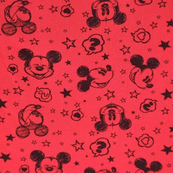 Disney Pullover Hoodie Womens Medium Mickey Mouse All Over Print Kidcore Cartoon - Picture 3 of 7